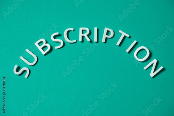 Obraz subscription text 
