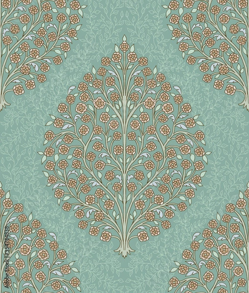 Obraz Hand-drawn Seamless Pattern Design, Paisley Style