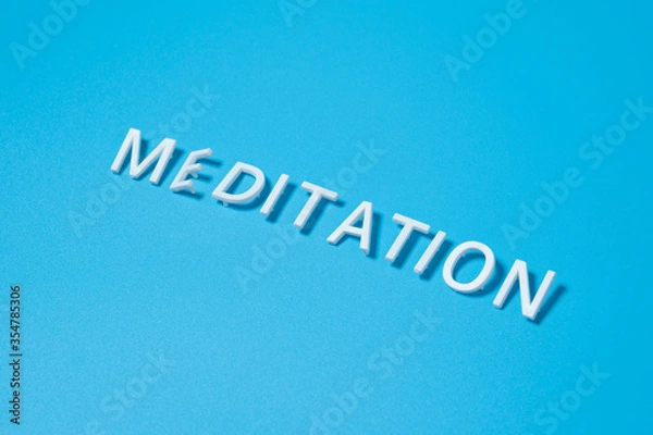 Obraz Meditation text