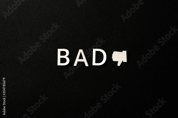 Obraz BAD text image