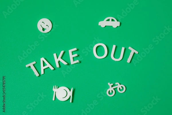 Obraz Take out text image