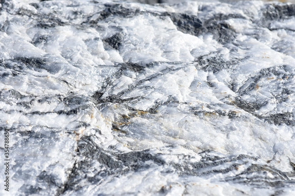 Fototapeta Quartz rock boulder texture