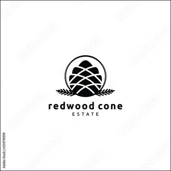 Obraz redwood cone logo