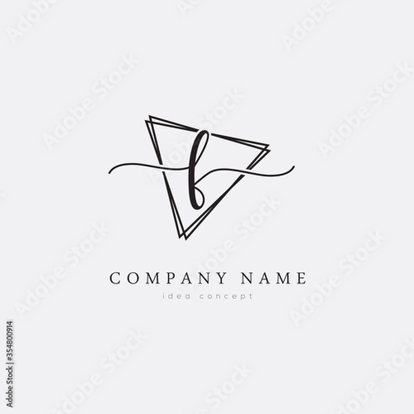 Fototapeta Initial Letter F Logo Vector EPS10