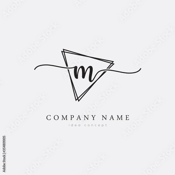 Obraz Initial Letter M Logo Vector EPS10