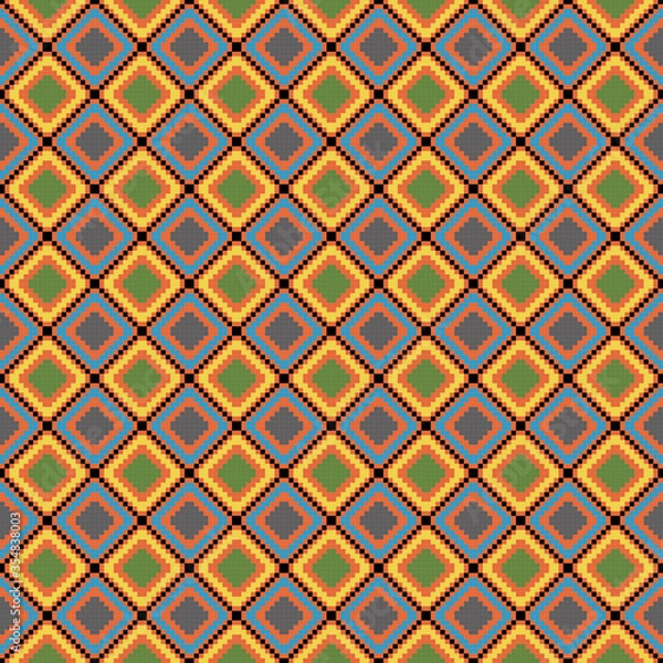 Fototapeta Seamless Pattern, Designs, Background and Texture, Weave look, size 15'' x 15'' at 300 resolution, can be used in Textiles, Tiles, Wallpapers, Backgrounds etc.