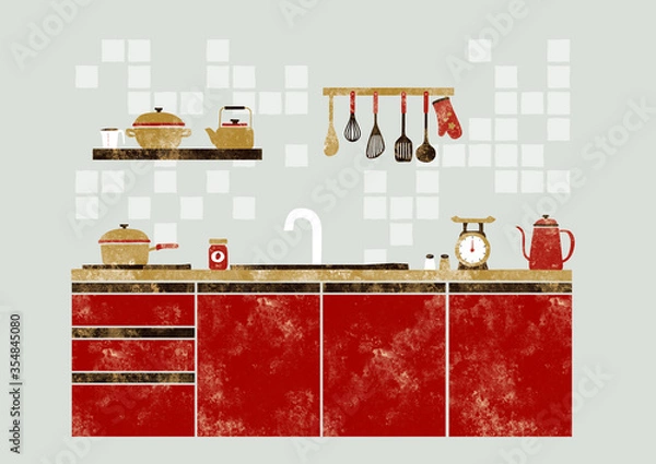 Fototapeta システムキッチン