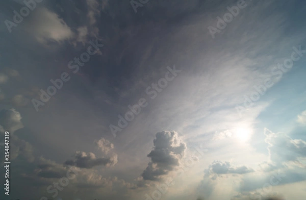 Obraz Blue sky with clouds background