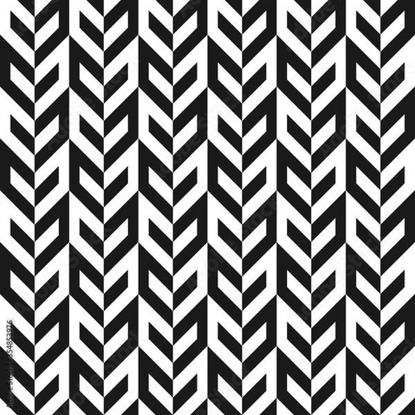 Obraz Seamless geometric abstract pattern. Elements of herringbone and chevron.