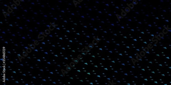 Fototapeta Light BLUE vector template with crystals, triangles.