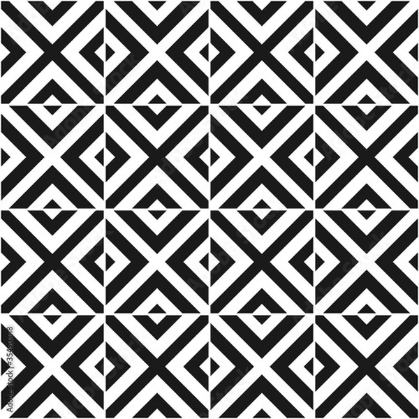 Fototapeta Seamless geometric abstract pattern. Ornament for ceramic tile.