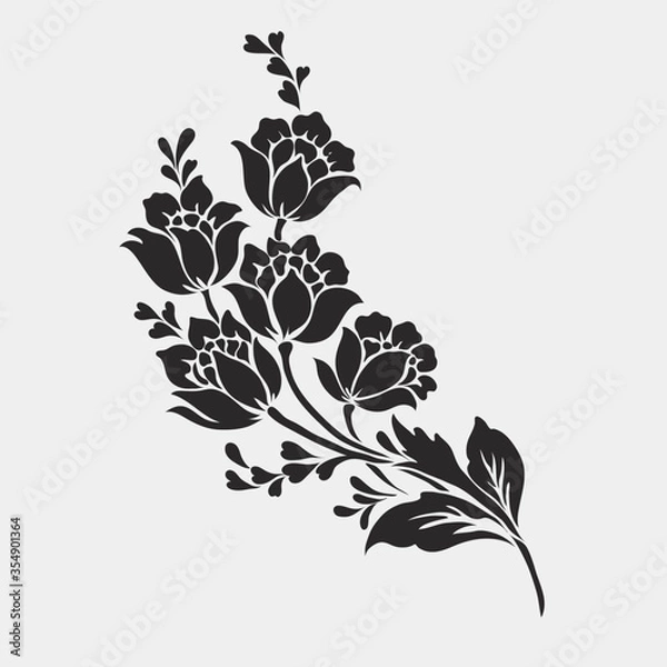 Fototapeta flower motif design element
