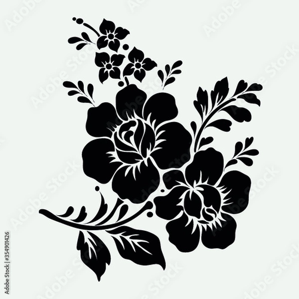 Obraz Rose motif design element