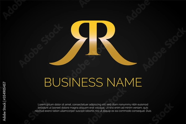 Obraz R Monogram Logo Template