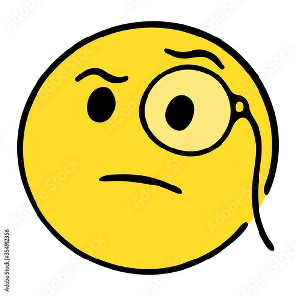 Obraz Face With Monocle emoji