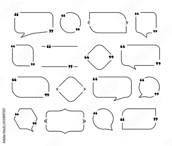 Fototapeta Quote frames blank