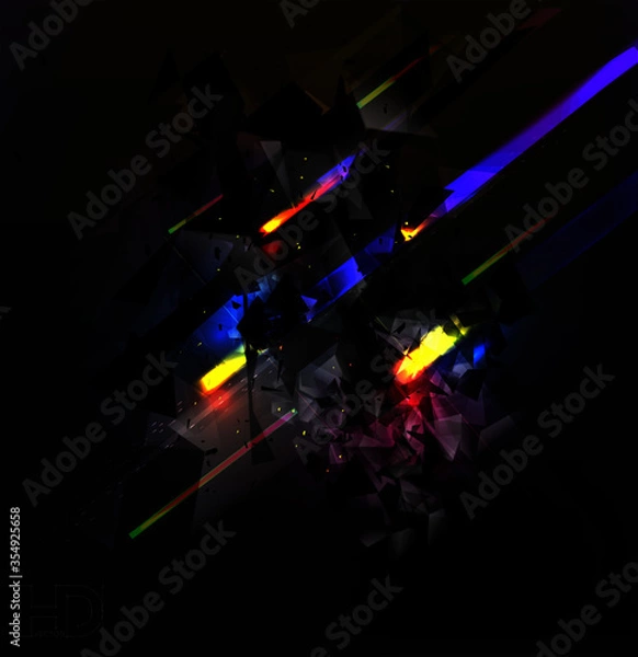 Fototapeta abstract high energy dark backround