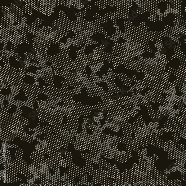 Fototapeta Seamless Vector Patterd Design.  Repeated Vector Beige Artistic, Camo Design. Khaki Repeated Point Camouflage, Graphic Print. Green Seamless Circle Camouflage, Graphic Art.