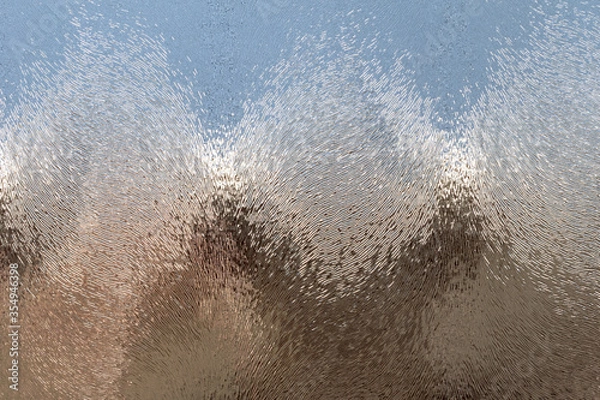 Fototapeta abstract texture of glass closeup with reflection of light