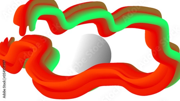 Obraz red green and yellow pepper