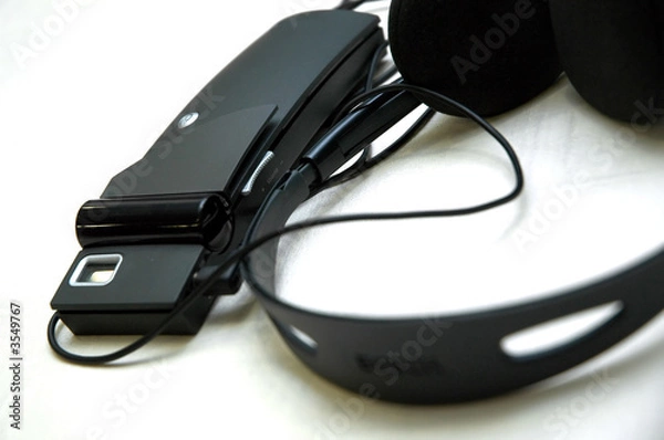 Obraz Wireless headphone set for translatoion.