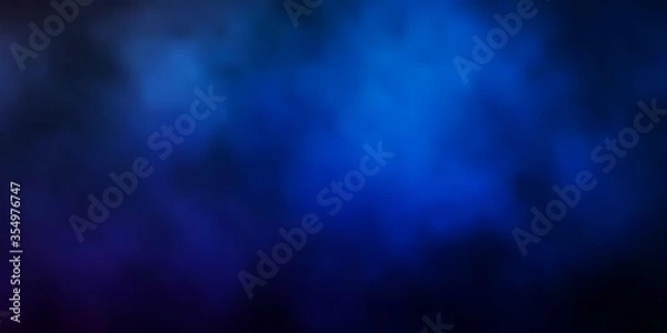 Fototapeta Dark Blue, Yellow vector pattern with clouds. Abstract colorful clouds on gradient illustration. Template for websites.