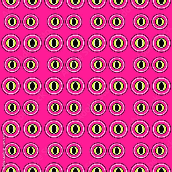 Fototapeta vector illustration seamless geometric pattern on pink background. textile or wrapping paper, print, decorative element.
