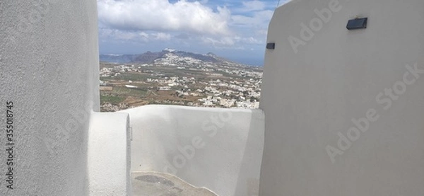 Fototapeta santorini island greece