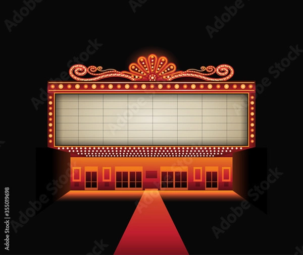 Obraz Theater sign billboard frame design