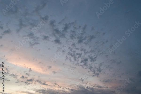Obraz clouds in the sky during sunset