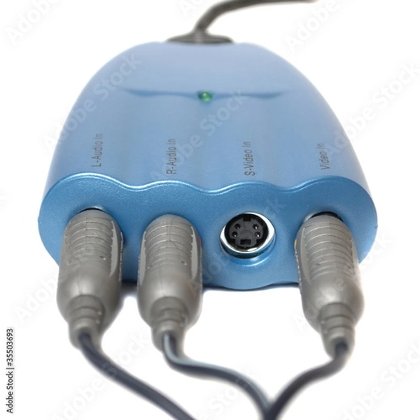 Obraz Video adapter on white