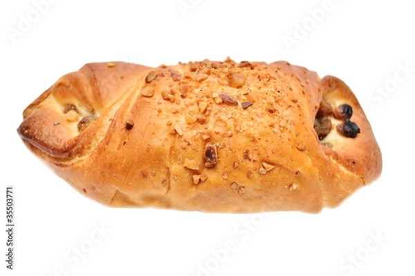Obraz Sweet bun with raisin
