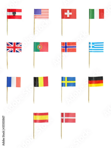 Obraz Toothpick Flags