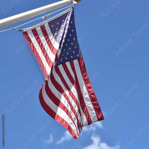 Fototapeta Flag on pole