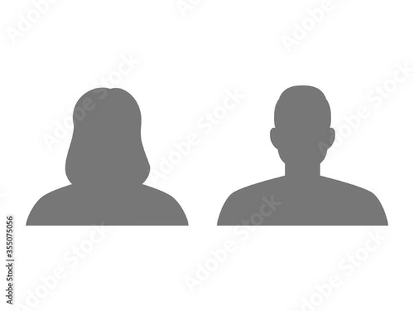 Fototapeta 人物アイコン　男女セット