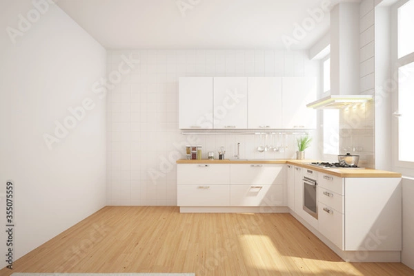 Obraz modern kitchen interior with kitchen