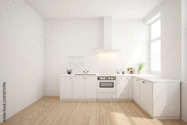 Obraz modern kitchen interior with kitchen