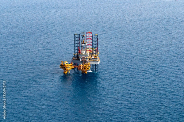 Obraz construction workers on construction site