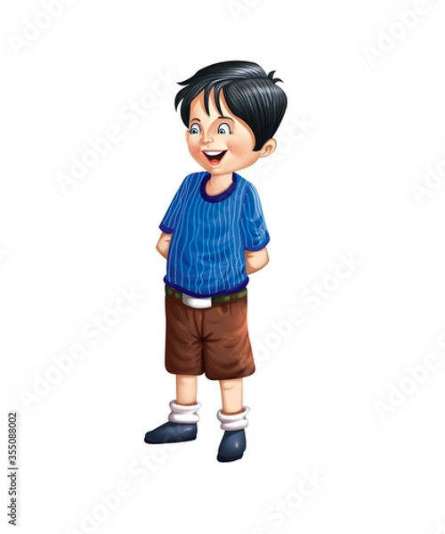 Fototapeta a standing boy
