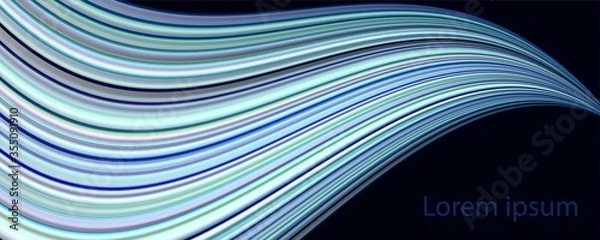 Obraz Modern abstract gradient with 3d fluid shapes