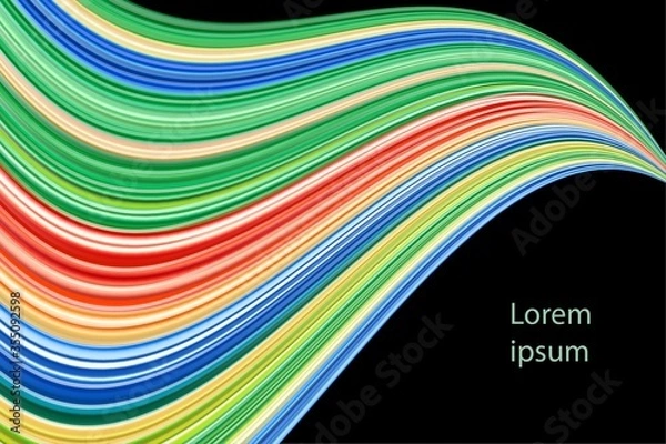 Obraz Modern abstract gradient with 3d fluid shapes