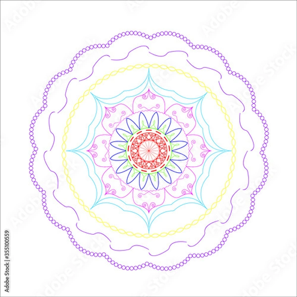 Fototapeta mandala color