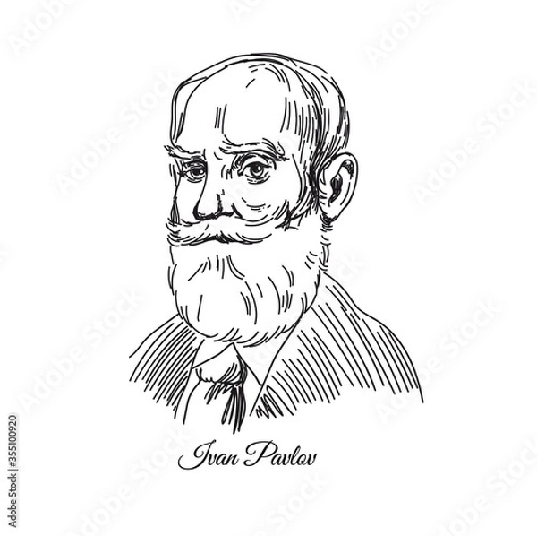 Fototapeta A portrait of a famous scientist Ivan Pavlov
