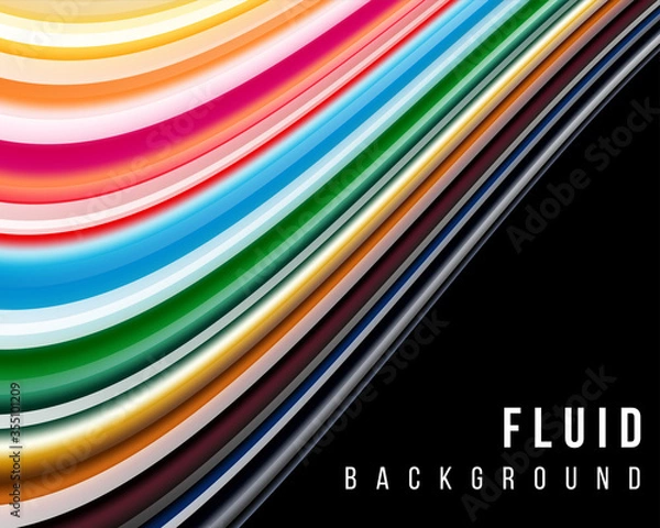 Obraz Modern backgrounds with fluid gradient shapes composition