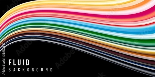 Obraz Modern backgrounds with fluid gradient shapes composition