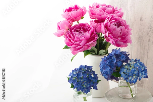 Fototapeta シャクヤク　ピオニー　あじさい