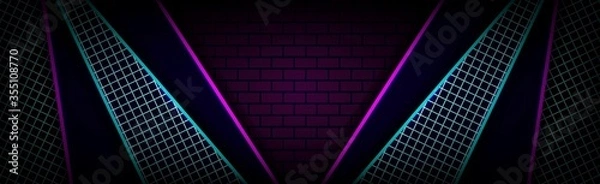 Obraz luxurious dark background light line element