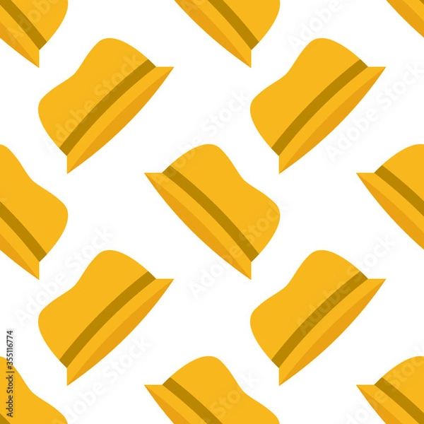 Fototapeta seamless pattern with yellow hat