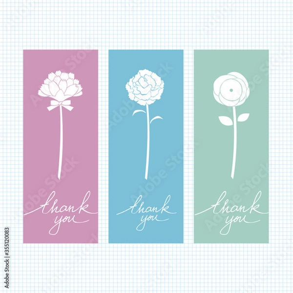 Fototapeta 카네이션 벡터 일러스트레이션