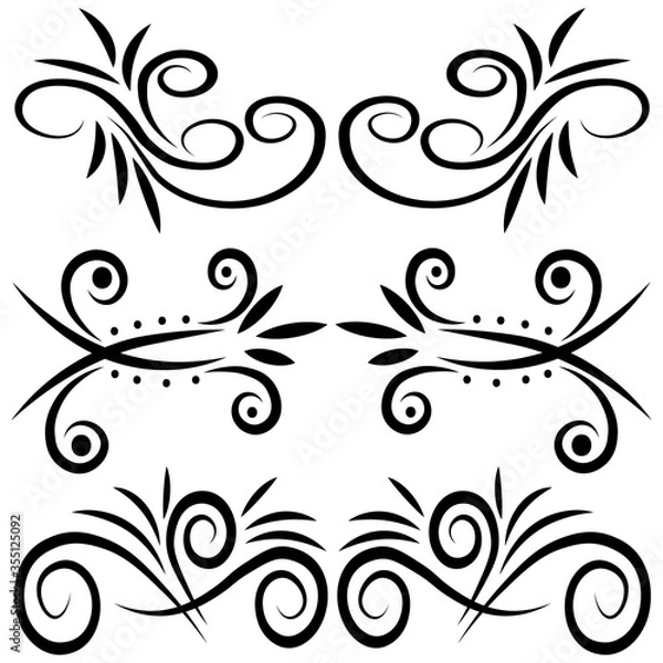 Obraz floral design elements